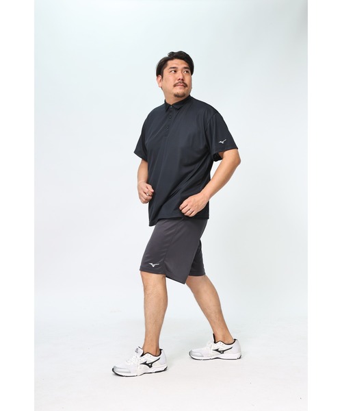 MIZUNO（ミズノ　）の「MIZUNO ミズノ 半袖 ポロシャツ  ナビドライ 無地 大きいサイズ メンズ（ポロシャツ・メンズ・ブラック/ネイビー/ホワイト・3L/4L/5L/6L）」の11枚目の写真