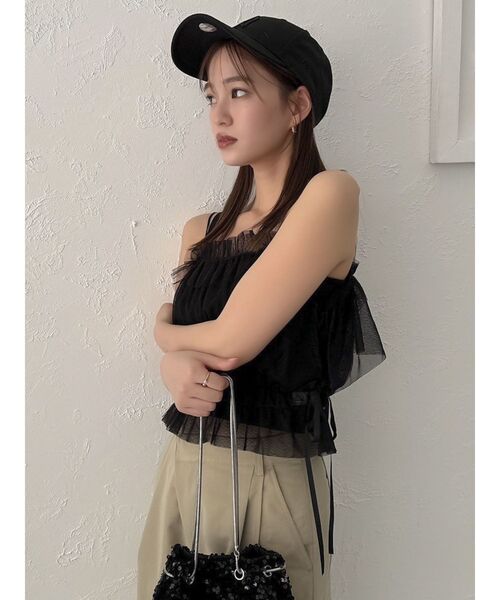 dazzlin（ダズリン）の「【久間田琳加コラボ】チュールシアーリボン