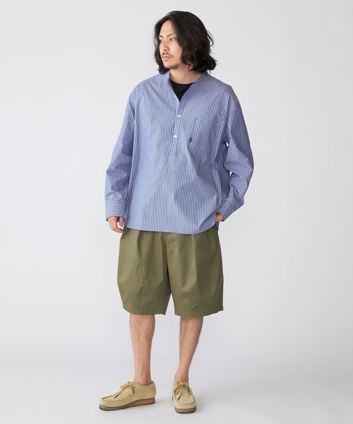 SHIPS.me(シップスミー)の「【ZOZO限定】SHIPS.me: 柄バンドカラープルオーバービッグシャツ(シャツ/ブラウス・メンズ・コバルトブルー/ロイヤルブルー/ブルー/ネイビー・S/XS/XL/L/M)」の10枚目の写真