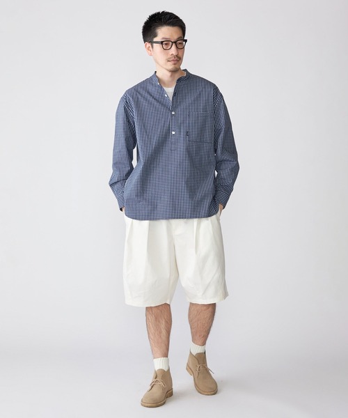 SHIPS.me(シップスミー)の「【ZOZO限定】SHIPS.me: 柄バンドカラープルオーバービッグシャツ(シャツ/ブラウス・メンズ・コバルトブルー/ロイヤルブルー/ブルー/ネイビー・S/XS/XL/L/M)」の12枚目の写真
