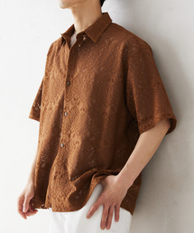JOURNAL STANDARD relume | アラベスクレース ウェーブレギュラーカラー半袖シャツ(シャツ/ブラウス)