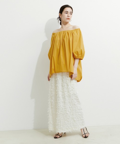 le cercle ADAM ET ROPE'(ルセルクルアダムエロペ)の「【2WAY】バルーンドロストブラウス(シャツ/ブラウス・レディース・ホワイト/サックスブルー/マスタード・FREE)」の20枚目の写真