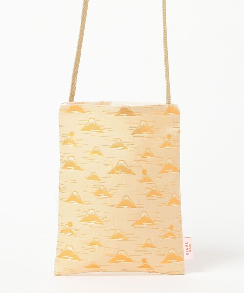 BEAMS JAPAN(ビームス ジャパン)の「鳥居株式会社 × BEAMS JAPAN / 別注 富士山柄 ポシェット(ショルダーバッグ・メンズ・オレンジ/ライトブルー/ホワイト・ONE SIZE)」の5枚目の写真