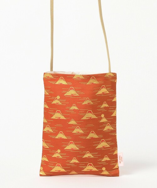 BEAMS JAPAN(ビームス ジャパン)の「鳥居株式会社 × BEAMS JAPAN / 別注 富士山柄 ポシェット(ショルダーバッグ・メンズ・オレンジ/ライトブルー/ホワイト・ONE SIZE)」の10枚目の写真