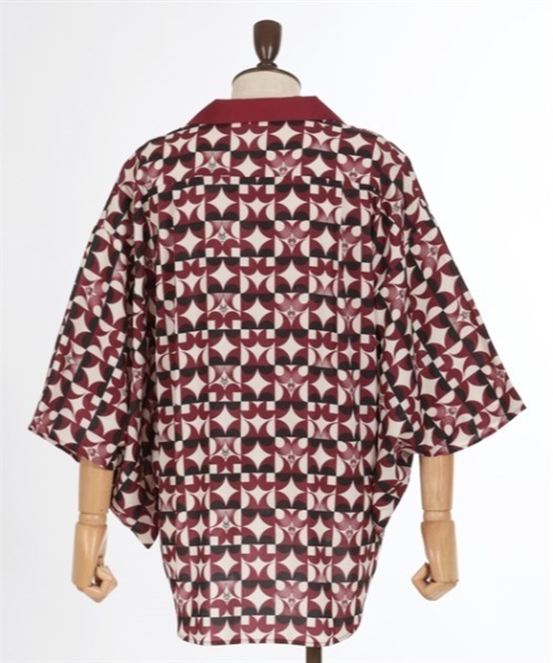 【セール】歌舞伎プリント着物スリーブシャツ（シャツ/ブラウス）｜AXES-X（アクシーズエックス）