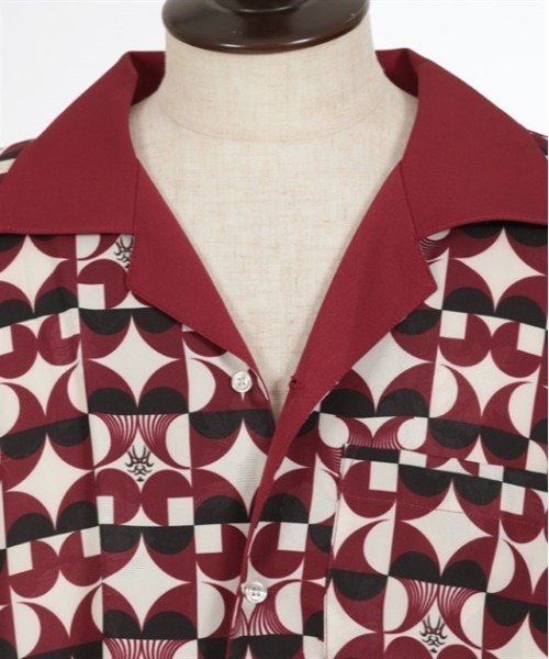 【セール】歌舞伎プリント着物スリーブシャツ（シャツ/ブラウス）｜AXES-X（アクシーズエックス）