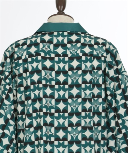 【セール】歌舞伎プリント着物スリーブシャツ（シャツ/ブラウス）｜AXES-X（アクシーズエックス）