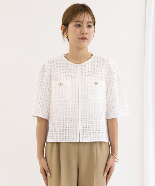 NOLLEY’S BISHU JAPANチェックツイードジャケット NOLLEY'S（ノーリーズ）の「BISHU JAPANチェックツイード