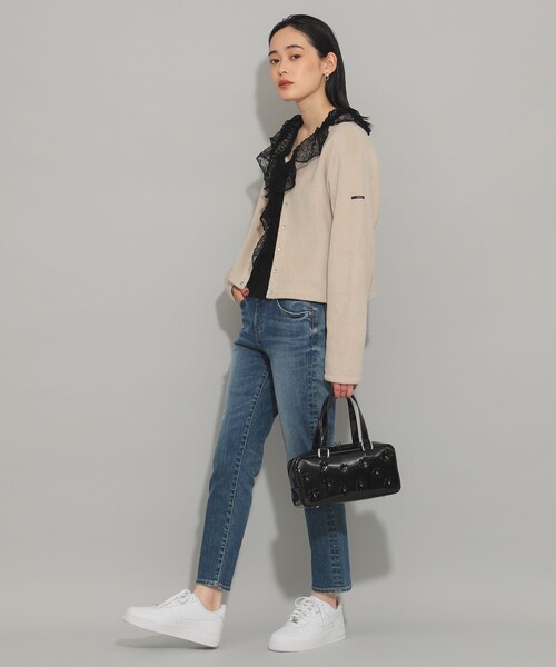 Ray BEAMS（レイビームス）の「Ray BEAMS / エナメル フラワー バッグ（トートバッグ・レディース・レッド/ブラック・ONE SIZE）」の6枚目の写真