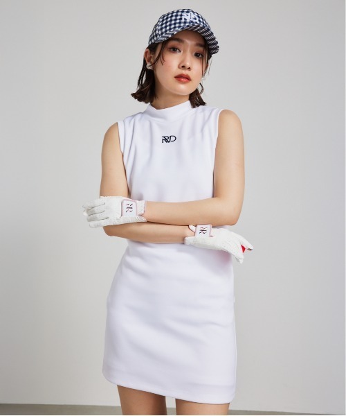 RIENDA GOLF】RDロゴベーシックノースリーブーブワンピース