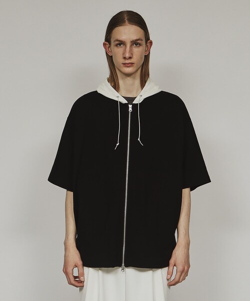 tk.TAKEO KIKUCHI（ティーケータケオキクチ）の「◆ムササビドルマンジップパーカー（パーカー・メンズ・ブラック/ホワイト系5/ブラック系4/ライトグレー・88）」の6枚目の写真