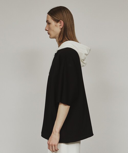 tk.TAKEO KIKUCHI（ティーケータケオキクチ）の「◆ムササビドルマンジップパーカー（パーカー・メンズ・ブラック/ホワイト系5/ブラック系4/ライトグレー・88）」の7枚目の写真