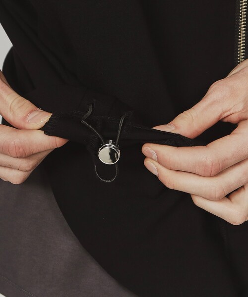 tk.TAKEO KIKUCHI（ティーケータケオキクチ）の「◆ムササビドルマンジップパーカー（パーカー・メンズ・ブラック/ホワイト系5/ブラック系4/ライトグレー・88）」の14枚目の写真