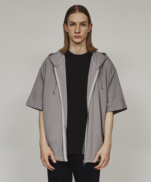 tk.TAKEO KIKUCHI（ティーケータケオキクチ）の「◆ムササビドルマンジップパーカー（パーカー・メンズ・ブラック/ホワイト系5/ブラック系4/ライトグレー・88）」の16枚目の写真