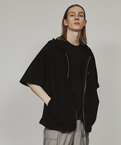 tk.TAKEO KIKUCHI（ティーケータケオキクチ）の「◆ムササビドルマンジップパーカー（パーカー・メンズ・ブラック/ホワイト系5/ブラック系4/ライトグレー・88）」の19枚目の写真