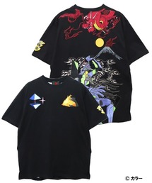 EVANGELION×錦 / ヱヴァンゲリヲン×ニシキ 初号機VS赤龍Tシャツ(M2)
