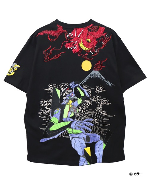 PANDIESTA（パンディエスタ）の「EVANGELION×錦 / ヱヴァンゲリヲン×ニシキ　初号機VS赤龍Tシャツ(M2)（Tシャツ/カットソー・メンズ・ホワイト/ブラック・M/L/XL/XXL）」の15枚目の写真