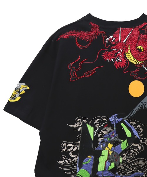 PANDIESTA（パンディエスタ）の「EVANGELION×錦 / ヱヴァンゲリヲン×ニシキ　初号機VS赤龍Tシャツ(M2)（Tシャツ/カットソー・メンズ・ホワイト/ブラック・M/L/XL/XXL）」の13枚目の写真