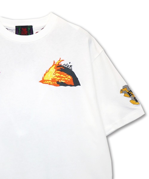 PANDIESTA（パンディエスタ）の「EVANGELION×錦 / ヱヴァンゲリヲン×ニシキ　初号機VS赤龍Tシャツ(M2)（Tシャツ/カットソー・メンズ・ホワイト/ブラック・M/L/XL/XXL）」の9枚目の写真
