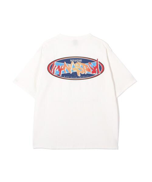 MANASTASH(マナスタッシュ)の「MANASTASH/マナスタッシュ/CiTee PAINT LOGO/シティーペイントロゴ(Tシャツ/カットソー・メンズ・ブラック/ホワイト/イエロー・XL/L/M/S)」の2枚目の写真