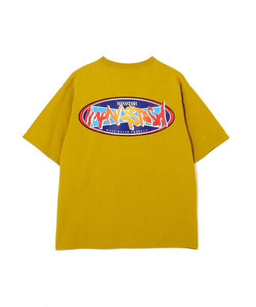 MANASTASH(マナスタッシュ)の「MANASTASH/マナスタッシュ/CiTee PAINT LOGO/シティーペイントロゴ(Tシャツ/カットソー・メンズ・ブラック/ホワイト/イエロー・XL/L/M/S)」の3枚目の写真