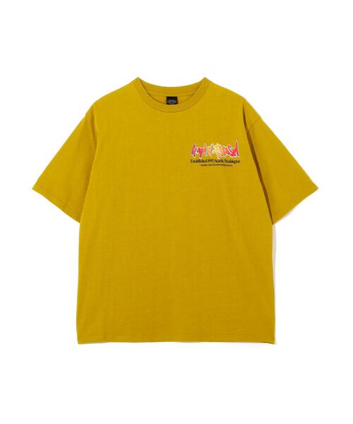 MANASTASH(マナスタッシュ)の「MANASTASH/マナスタッシュ/CiTee PAINT LOGO/シティーペイントロゴ(Tシャツ/カットソー・メンズ・ブラック/ホワイト/イエロー・XL/L/M/S)」の6枚目の写真