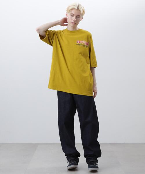 MANASTASH(マナスタッシュ)の「MANASTASH/マナスタッシュ/CiTee PAINT LOGO/シティーペイントロゴ(Tシャツ/カットソー・メンズ・ブラック/ホワイト/イエロー・XL/L/M/S)」の8枚目の写真
