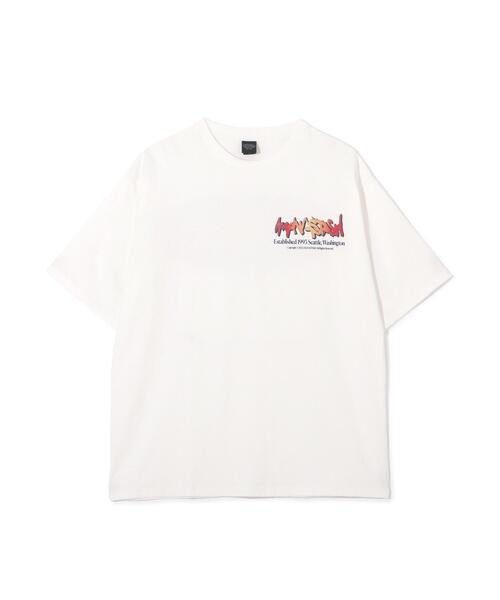 MANASTASH(マナスタッシュ)の「MANASTASH/マナスタッシュ/CiTee PAINT LOGO/シティーペイントロゴ(Tシャツ/カットソー・メンズ・ブラック/ホワイト/イエロー・XL/L/M/S)」の15枚目の写真