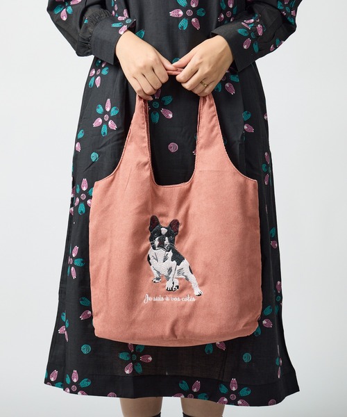 salle de bal(サルデバル)の「polka polka / ポルカポルカ アニマル刺繍トート SDI(トートバッグ・レディース・グリーン/ブラウン/ピンク/ベージュ/グレー/ブルー・FREE)」の22枚目の写真