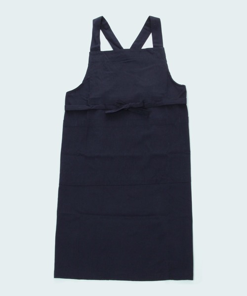 studio CLIP（スタディオクリップ）の「【daily CLIP】綿麻フィアタッシェエプロン（エプロン・レディース・ネイビー/ベージュ/オレンジ・FREE）」の3枚目の写真