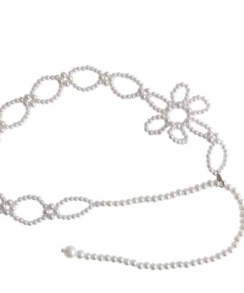 Achic(アシック)の「ハーネス斜めがけ ネックレス ベルト(ベルト・レディース・オフホワイト・F)」の7枚目の写真