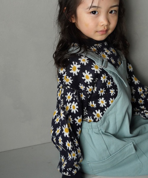 MAKE YOUR DAY（メイクユアデイ）の「無地ジャンパースカート■80～140cm（ジャンパースカート・キッズ・カーキ/ブルー・130/120/110/140/100/90/80）」の3枚目の写真