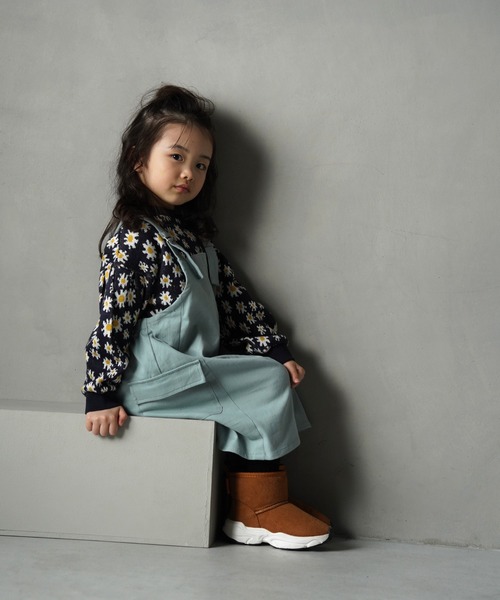 MAKE YOUR DAY（メイクユアデイ）の「無地ジャンパースカート■80～140cm（ジャンパースカート・キッズ・カーキ/ブルー・130/120/110/140/100/90/80）」の7枚目の写真