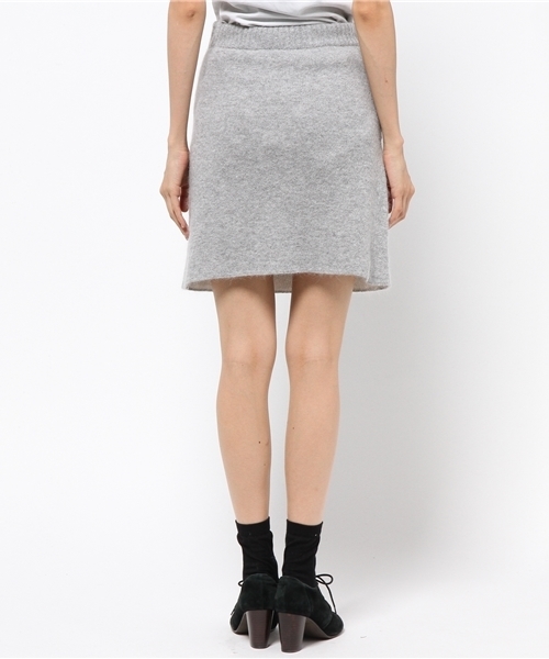 dazzlin（ダズリン）の「腰巻き風ｱﾝｺﾞﾗﾆｯﾄｽｶｰﾄ（スカート・レディース・ピンク/ブルー/ホワイト/グレー/チャコールグレー・FREE）」の8枚目の写真
