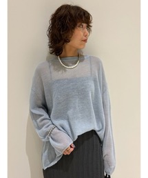 Mila Owen（ミラオーウェン）の「アルパカ混ルーズフィットシアーニットプルオーバー（ニット/セーター）」