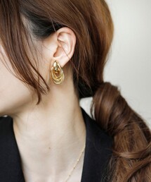 SHIPS（シップス）の「quaranciel: エリプス フープ イヤリング（イヤリング）」