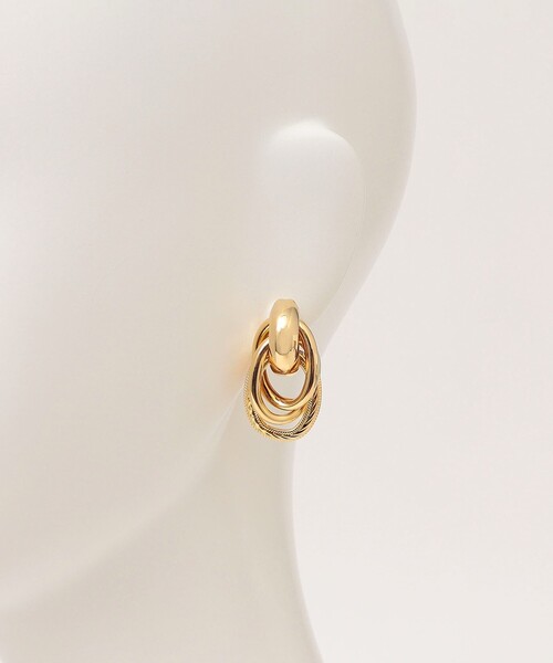 quaranciel(カランシエル)の「quaranciel: エリプス フープ イヤリング(イヤリング・レディース・ゴールド・ONE SIZE)」の4枚目の写真
