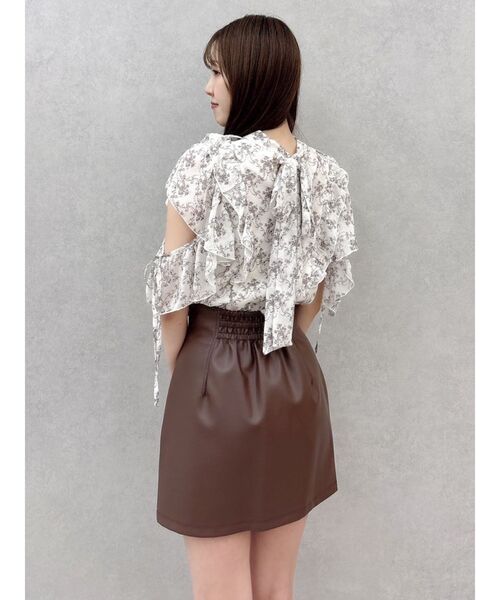 【セール】【セットアップ対応】マテリアルコンパクトミニスカート（スカート）｜dazzlin（ダズリン）