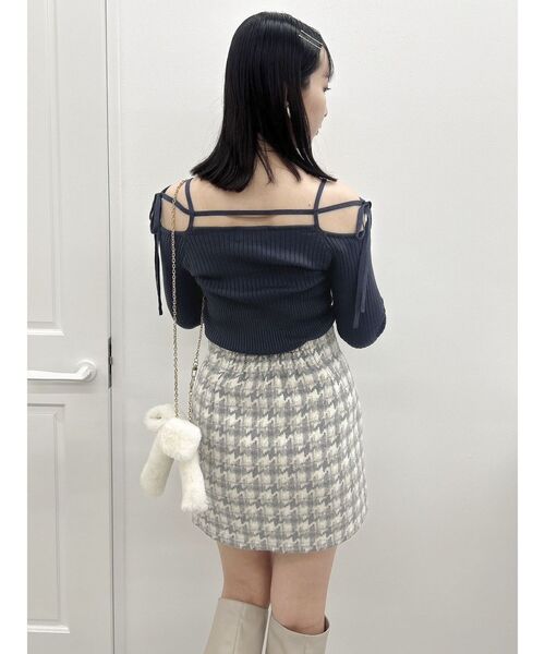 【セール】【セットアップ対応】マテリアルコンパクトミニスカート（スカート）｜dazzlin（ダズリン）