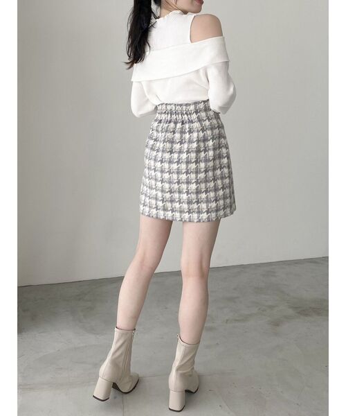 【セール】【セットアップ対応】マテリアルコンパクトミニスカート（スカート）｜dazzlin（ダズリン）