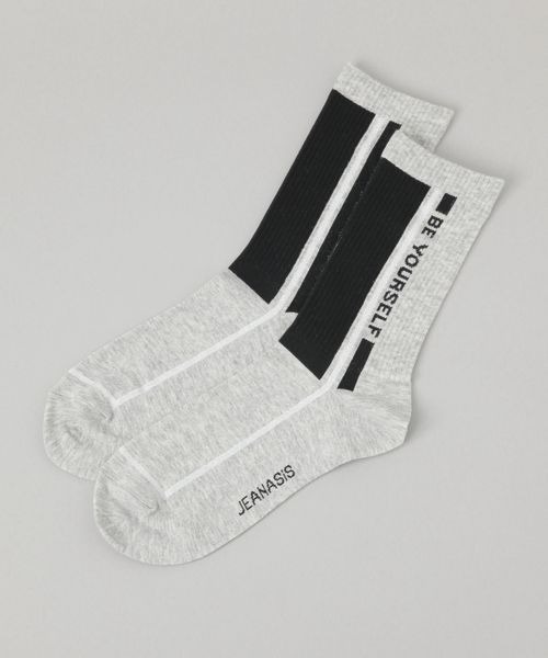 JEANASIS（ジーナシス）の「サイドロゴソックス/135012（ソックス/靴下・レディース・ブラック系その他/グレー系その他/ホワイト系その他・FREE）」の3枚目の写真