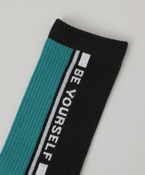 JEANASIS（ジーナシス）の「サイドロゴソックス/135012（ソックス/靴下・レディース・ブラック系その他/グレー系その他/ホワイト系その他・FREE）」の4枚目の写真