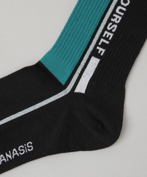 JEANASIS（ジーナシス）の「サイドロゴソックス/135012（ソックス/靴下・レディース・ブラック系その他/グレー系その他/ホワイト系その他・FREE）」の5枚目の写真