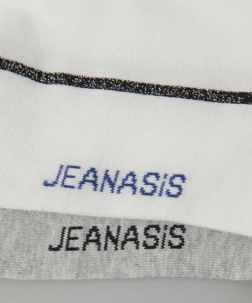 JEANASIS（ジーナシス）の「サイドロゴソックス/135012（ソックス/靴下・レディース・ブラック系その他/グレー系その他/ホワイト系その他・FREE）」の8枚目の写真