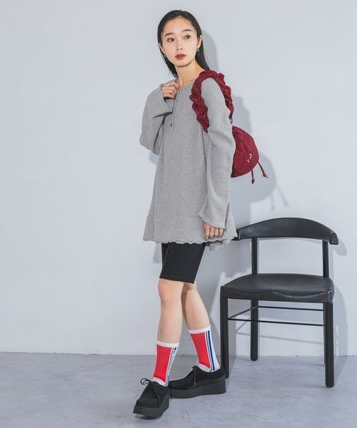 JEANASIS（ジーナシス）の「サイドロゴソックス/135012（ソックス/靴下・レディース・ブラック系その他/グレー系その他/ホワイト系その他・FREE）」の13枚目の写真