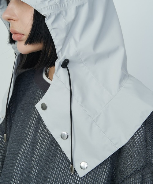 AIVER（アイバー）の「AIVER　3レイヤーフーディー（キャップ・メンズ・ナチュラル/ブラック・FREE）」の22枚目の写真