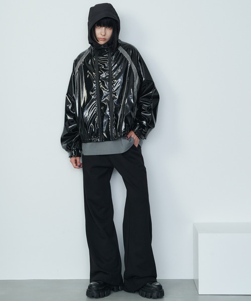 AIVER（アイバー）の「AIVER　3レイヤーフーディー（キャップ・メンズ・ナチュラル/ブラック・FREE）」の10枚目の写真