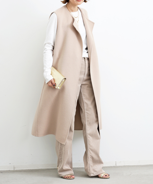 Aki【美品】Deuxieme Classe ウールアンゴラ ロングベスト Deuxieme Classe（ドゥーズィエムクラス）の「*ウールアンゴラ ロング