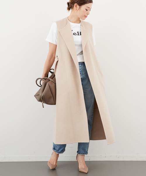 新品 ウールアンゴラロングベスト Deuxieme Classe（ドゥーズィエムクラス）の「*ウールアンゴラ