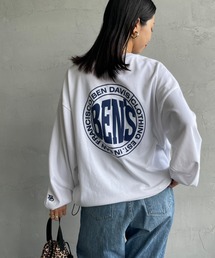 [BEN DAVIS/ベンデイビス] サークルロゴ バックプリント ロングスリーブTシャツ